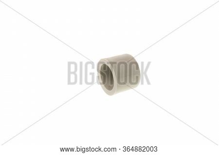 Side View Of Plastic Ppr Female Cap End Fitting For Water Pipes, Isolated On White Background