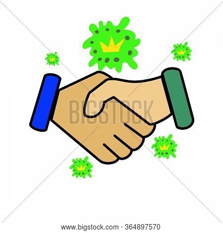 Men Shaking Hands. Clean Hands. Hand Washing. Antivirus. Coronvirus. Pandemic.