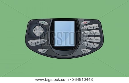 Old Gaming Mobile Phone - Vector Design
