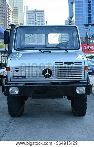 Pasig, Ph - May 18 - Mercedes Benz Unimog Truck At 1st U Trip Rebuilt Truck Show On May 18, 2019 In 