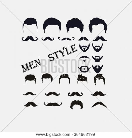 Men Beard Style Collection With Hair Cut