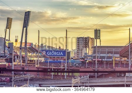Hiroshima / Japan - December 21, 2017: Mazda Zoom-zoom Stadium Hiroshima, Home Of The Hiroshima Toyo