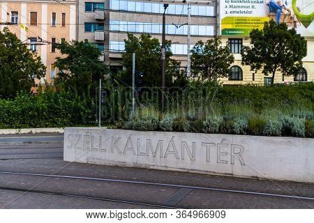 Editorial,  Sign For Szell Kalman Ter Square,  Budapest Hungary