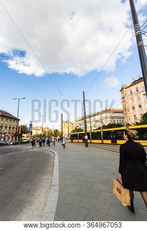Editorial,  People At Kalman Ter Square,  Budapest Hungary