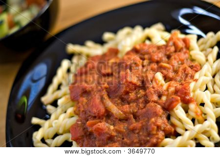 Refeição italiana caseira