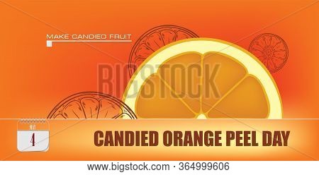 Post Card For Event May Day Candied Orange Peel Day
