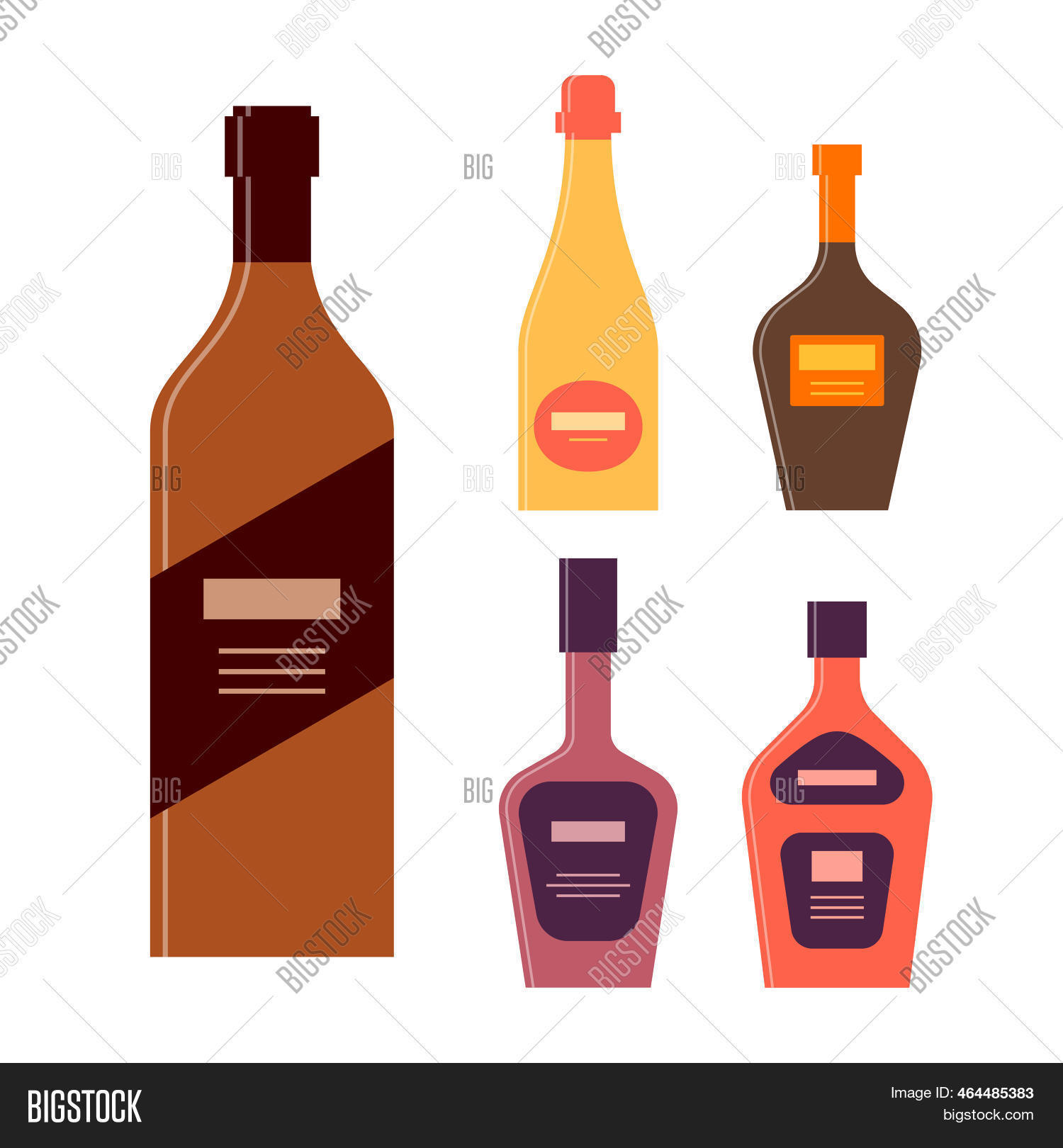 Set Bottles Rum Image & Photo (Free Trial) Bigstock