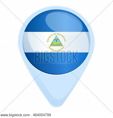 Nicaragua Location Icon Cartoon Vector. Political Freedom. Independence Day