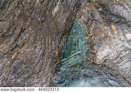 Zillis, Grison, Switzerland, April 12, 2022 Popular Viamala Canyon Built By The Rhine River In Milli