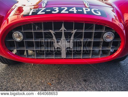 Loriol Sur Drome, France -  17 September , 2022: Vintage Racing Car Maserati 150 S (1955) On The Str