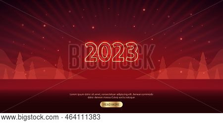 New Year 2023 Neon Vector Photo (Free Trial) Bigstock