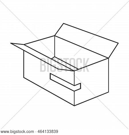Package Vector Icon.outline Vector Icon Isolated On White Background Package.