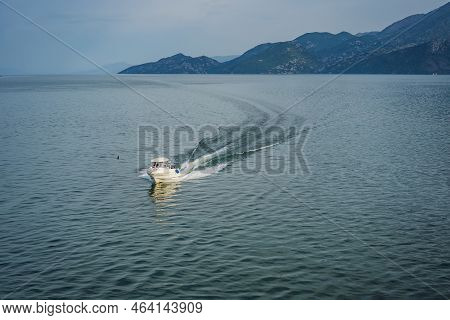 National Park Skadar Lake. Montenegro. Skadar Lake. Dawn. View From Above. The Largest Lake In The B