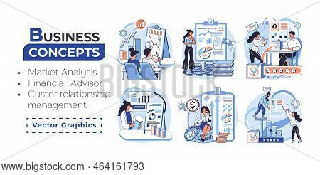 Market Statistics Analysis, Financial Advisor, Customer Relationship Management Business Themes Meta