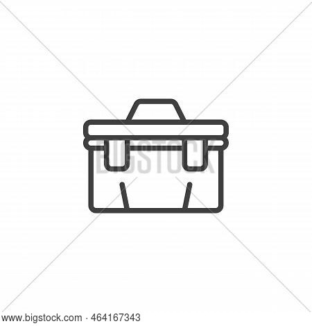Tool Box Line Icon. Linear Style Sign For Mobile Concept And Web Design. Tool Box Case Outline Vecto