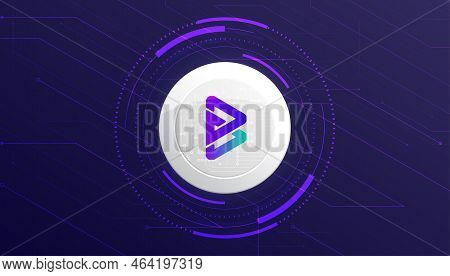 Bitgert Brise Coin Cryptocurrency Concept Banner. Vector