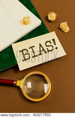 Inspiration Showing Sign Bias. Business Overview A Flat Surface On Which Outdoor Advertisements Are 