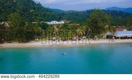 Women Padling At A Sup Board In Koh Chang Thailand