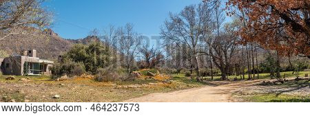 Kromrivier, South Africa - Sep 6, 2022: A Panoramic View Of The Resort At Kromrivier Cederberg Park 