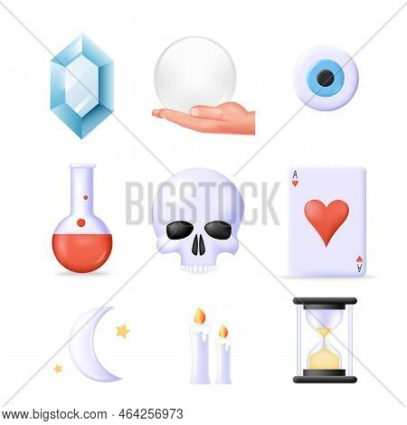Witch And Fortune Tellers Isolated Vector Icon
