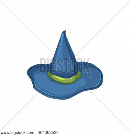 Sorcery Wizard Hat Cartoon. Sorcery Wizard Hat Sign. Isolated Symbol Vector Illustration