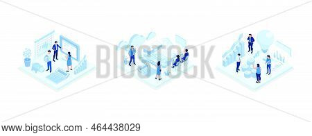People Character Analyzing Stock Market,  Public Finance Audit Concept, People Characters Having New