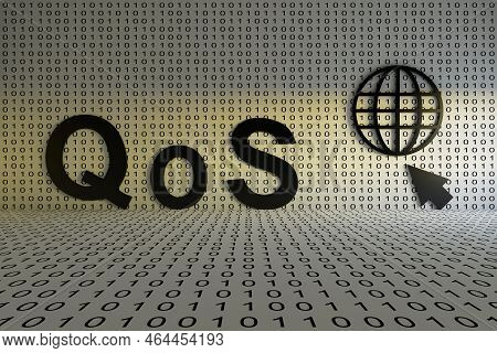 Qos Concept Text Sunlight 3d Render Illustration