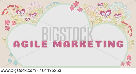 Text Caption Presenting Agile Marketing. Business Idea Anything That Is Kept Secret Or Remains Unexp