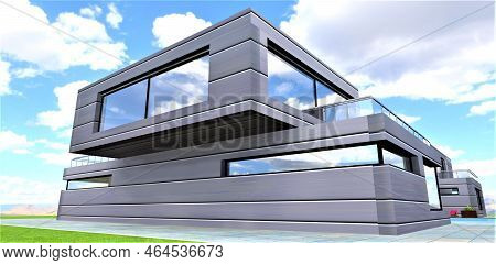 Stunning Design Of The Contemporary Townhouse Constructed In An Ecologicaly Clean Region Using The L