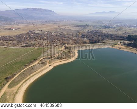 Aerial View Of Drenov Dol Reservoir, Bulgaria