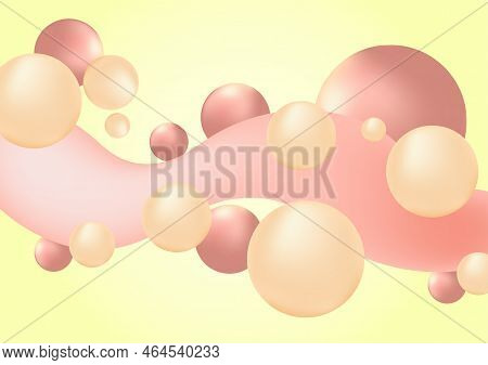 Creative Minimal Buble Trendy Gradient Template For Cover Brochure, Flyer, Poster, Banner Web. Vecto