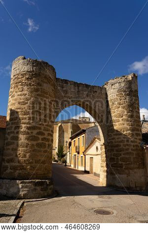 Ancient Arch In Becerril De Campos, Palencia, Castilla Y León, Spain.