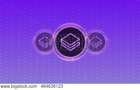 Stratis-strax Virtual Currency Images. 3d Illustration. Coin Logo.