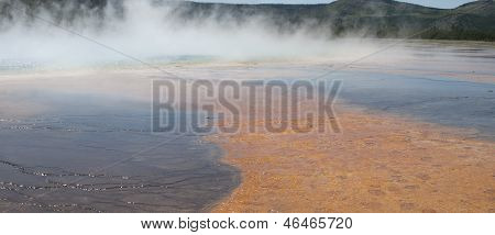 Midway Geyser Basin i Yellowstone National Park