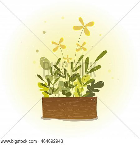 Seamless Spring Pattern For Covers, Fabrics, Clothes, Miscellaneous Items. Green And Light Green Fre