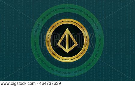 Loopring-lrc Virtual Currency Images. 3d Illustrations. Coin Logo.