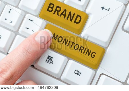 Text Showing Inspiration Brand Monitoring. Concept Meaning Security To Web Browsers In Order To Prot