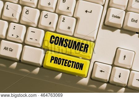 Conceptual Display Consumer Protection. Business Idea Commission Paid When User Clicks On An Affilia