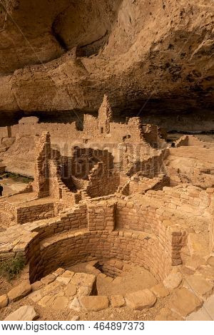 Deep Kiva Example At Long House In Mesa Verde National Park