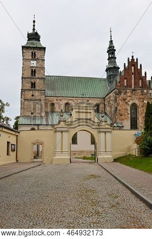 Roman Catholic Collegiate Church St. Martin In Opatow. The Monument Of Romanesque Architecture. Pola
