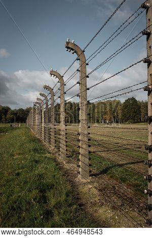 Auschwitz Barbed Wire Electric Fence. Auschwitz Birkenau Concentration Camp Where To Three Million P