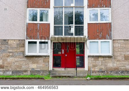 Council Flats In Poor Housing Estate With Many Social Welfare Issues In Linwood