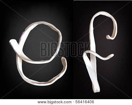 Placticine collection. Alphabet