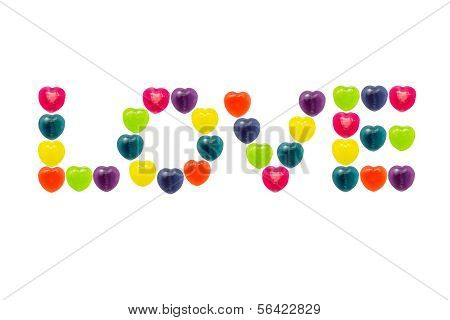 Sada Candy srdce v lásce obrazce pro Valentine