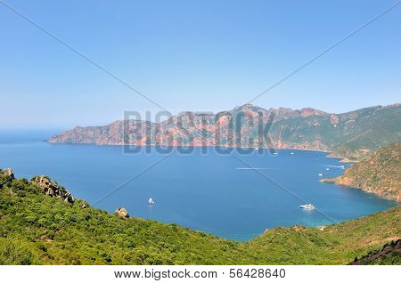 Gulf Girolata In Corsica