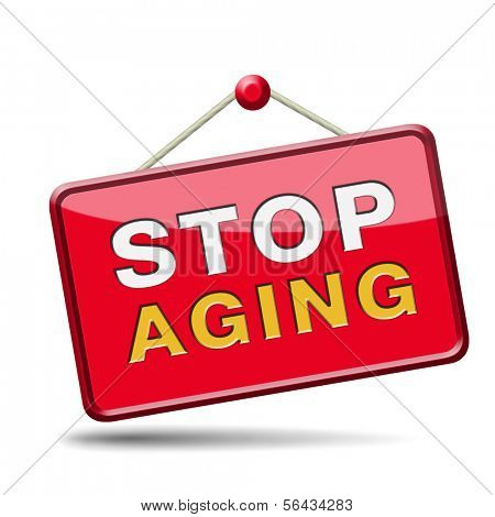 stop aging stay joung forever staying and looking younger than you are not growing old