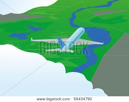 Plane In Flight
