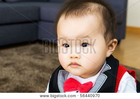 Little baby boy at home