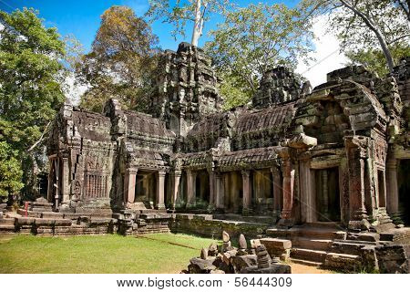Prasat Ta Prum or Ta Prohm Temple complex, near Siem Reap, Cambodia.
