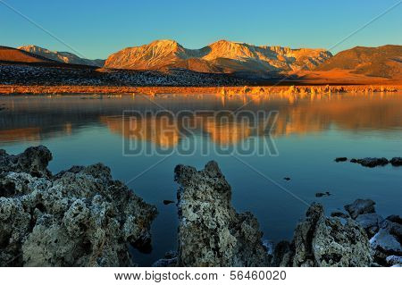 Mono Lake Tufa Formations At Sunrise